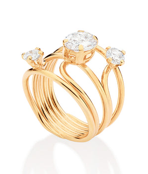 GOLD SHOW TIME MAXI RING