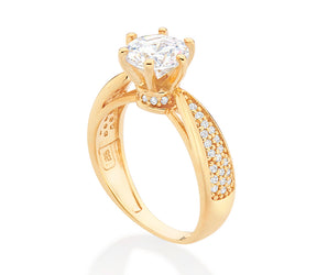 GOLD DANSEUR ENGAGEMENT RING