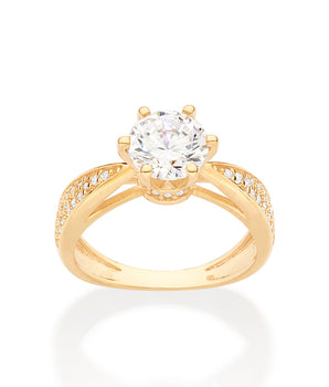GOLD DANSEUR ENGAGEMENT RING