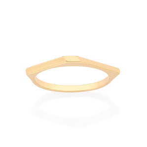 GOLD ABSTRACT SKINNY RING