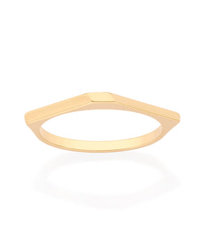 GOLD ABSTRACT SKINNY RING
