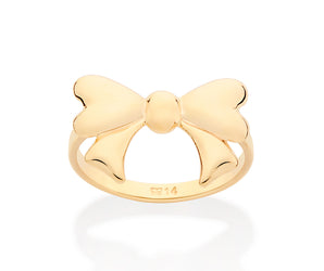 GOLD BOW RING