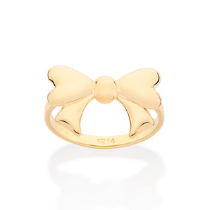 GOLD BOW RING