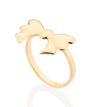 GOLD BOW RING