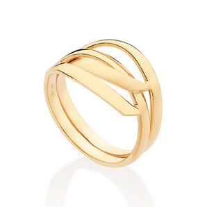 GOLD TWIRL RING