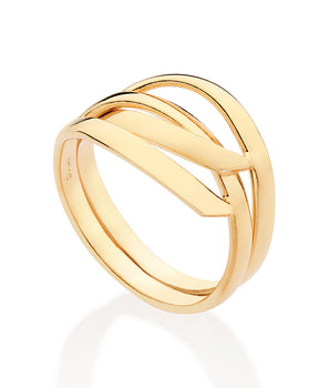 GOLD TWIRL RING