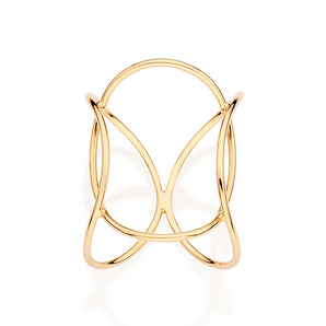 GOLD TREE BARK RING