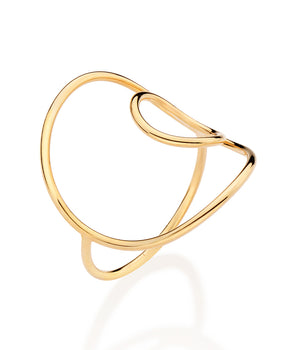 GOLD ROOTS SKINNY RING
