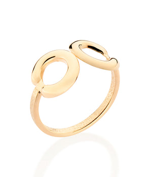GOLD HORSE SHOE RING