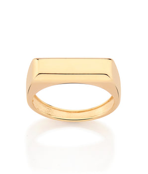 GOLD MEN'S RECTANGULAR RING