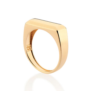 GOLD MEN'S RECTANGULAR RING