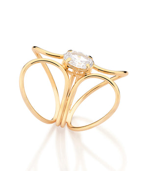 GOLD BUTTERFLY PARTY MAXI RING