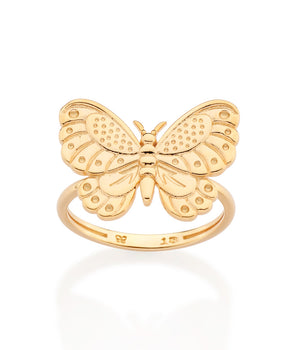 GOLD DETAILED BUTTERFLY RING