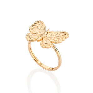 GOLD DETAILED BUTTERFLY RING