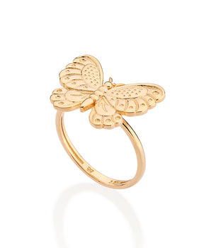 GOLD DETAILED BUTTERFLY RING