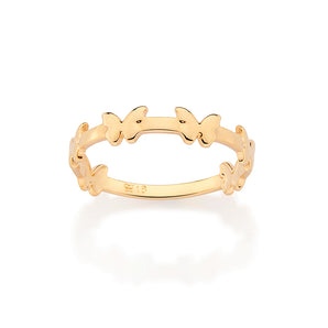 GOLD BUTTERFLY TAKE OVER SKINNY RING