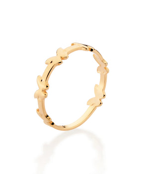 GOLD BUTTERFLY TAKE OVER SKINNY RING