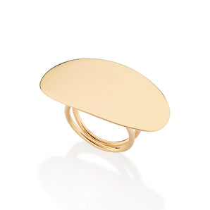 GOLD OVAL MAXI RING
