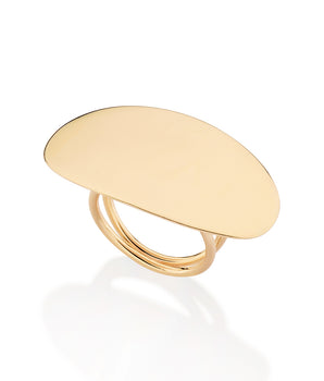 GOLD OVAL MAXI RING