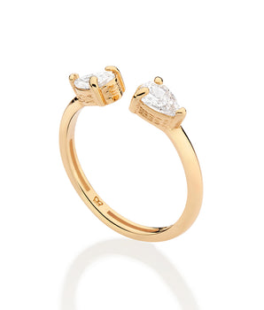 GOLD MEET ME HALF WAY RING