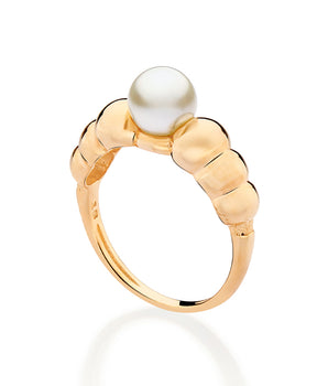 GOLD PEARLED WAY RING