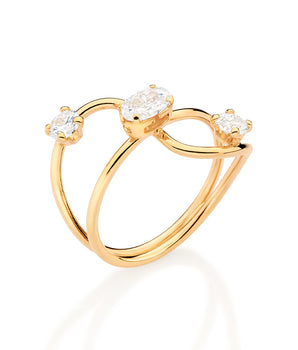 GOLD BRILLIANT RING