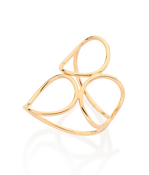 GOLD THREE CIRCLES RING