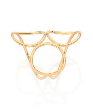 GOLD THREE CIRCLES RING