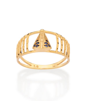 GOLD OUR LADY REVEALED RING