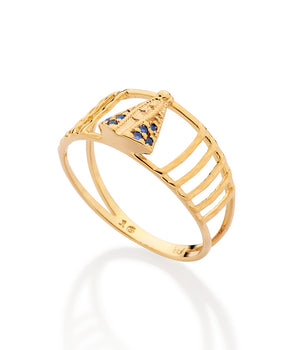 GOLD OUR LADY REVEALED RING