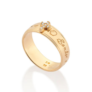 GOLD CROSS WEDDING BAND