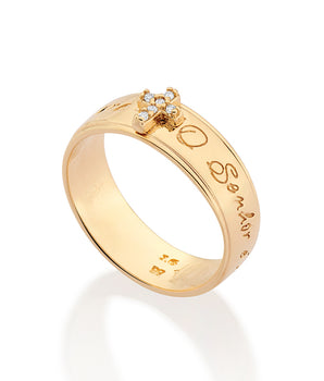 GOLD CROSS WEDDING BAND