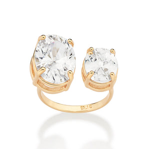 GOLD DOUBLE WINTER WONDERLAND MAXI RING