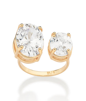 GOLD DOUBLE WINTER WONDERLAND MAXI RING
