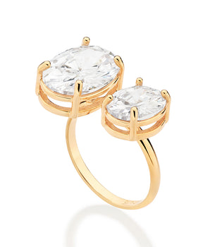 GOLD DOUBLE WINTER WONDERLAND MAXI RING