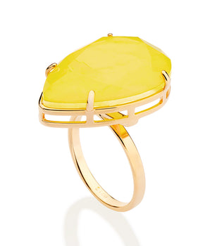 GOLD SUMMER DROPLET MAXI RING