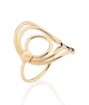 GOLD INTO THE FUTURE MAXI RING