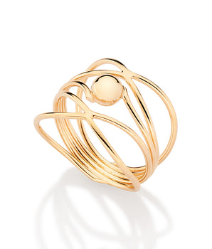GOLD FLASHBACK MAXI RING