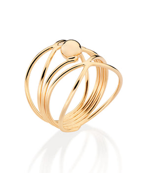 GOLD FLASHBACK MAXI RING