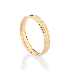 GOLD TEXTURED WEDDING BAND