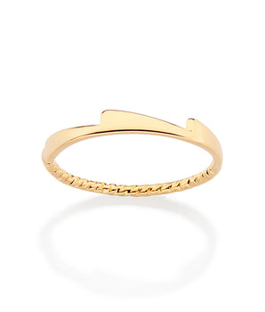 GOLD REWIND SKINNY RING
