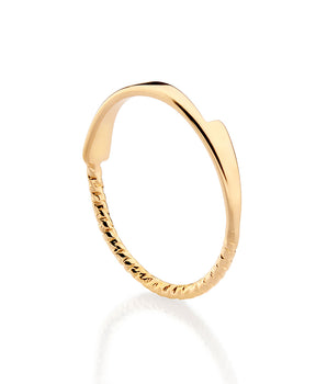 GOLD REWIND SKINNY RING