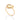 GOLD BEATING HEART SKINNY RING