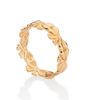 GOLD MULTI BOW RING