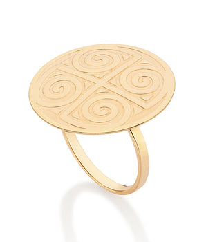 GOLD SUMMER TIME MAXI RING