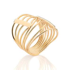 GOLD FULL FINGER BAND RING