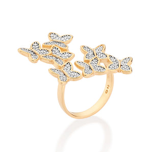 GOLD BUTTERFLY TAKEOVER MAXI RING
