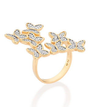 GOLD BUTTERFLY TAKEOVER MAXI RING