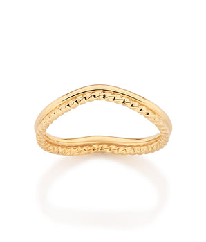 GOLD LASSO RING