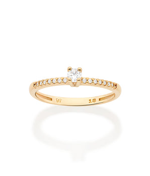 GOLD ESSENTIAL SOLITAIRE RING